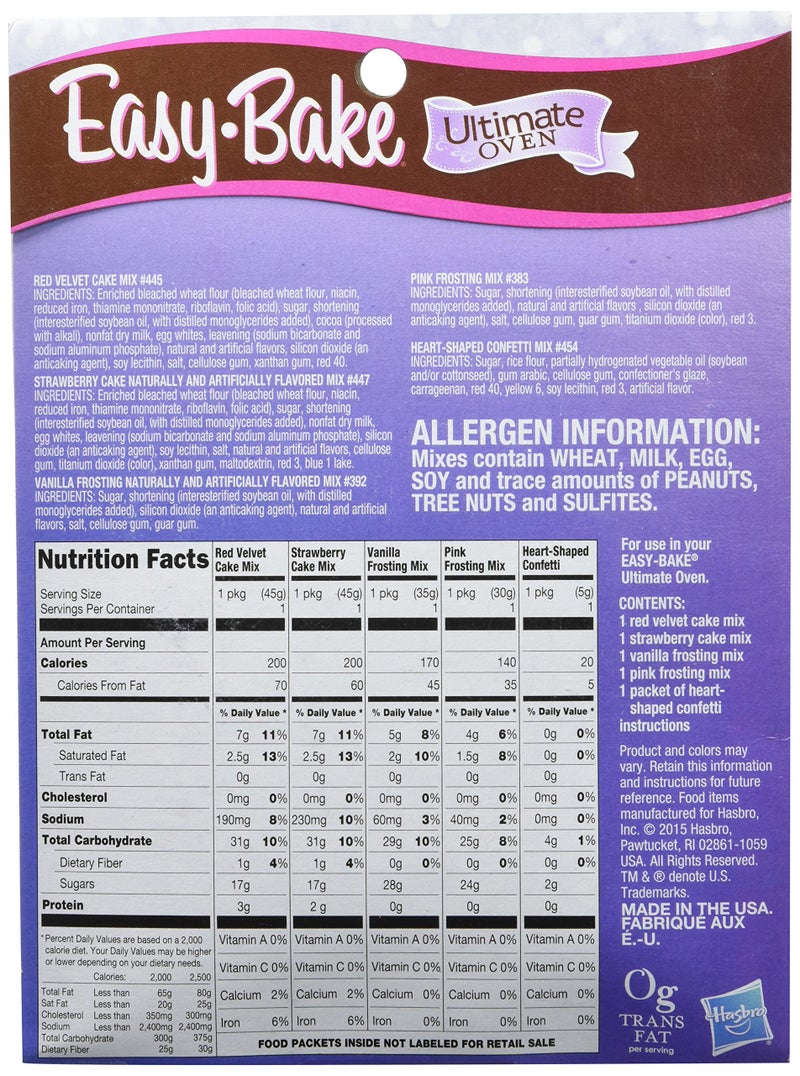 Easy Bake Easy-Bake Ultimate Oven Red Velvet and Strawberry Cakes Refill Pack - Image 2